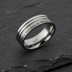 Standard Text Ring Engraving
